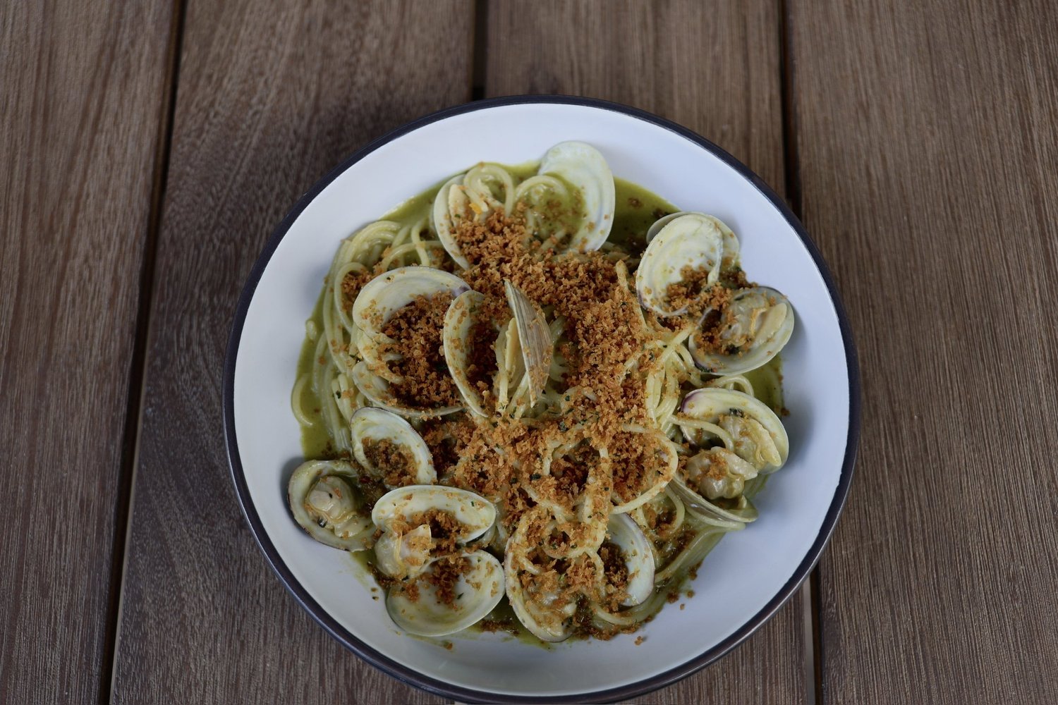 Spaghetti with littleneck clams